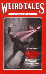 Cover of Weird Tales, Volume 1, Number 2, April, 1923: The unique magazine