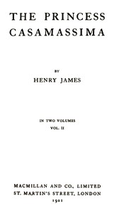 Cover of The Princess Casamassima (Volume 2 of 2)