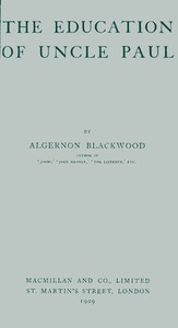 Cover of The education of Uncle Paul