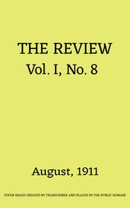 Cover of The Review, Vol. 1, No. 8, August 1911