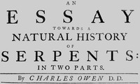 Cover of An essay towards a natural history of serpents