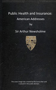 Cover of Public health and insurance: American addresses
