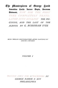 Cover of The Piccinino, Volume 1 (of 2)