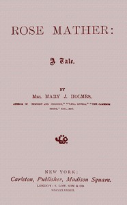 Cover of Rose Mather: A tale