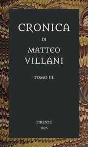 Cover of Cronica di Matteo Villani, vol. 3