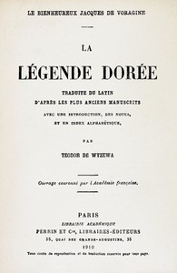 Cover of La légende dorée