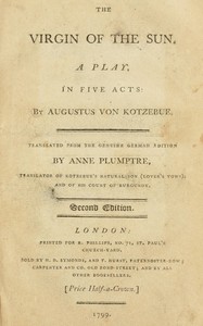 Cover of The virgin of the sun