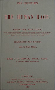 Cover of The plurality of the human race