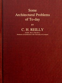 Cover of Some architectural problems of to-day