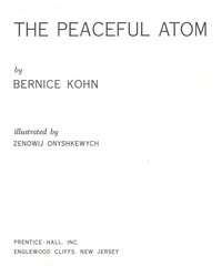 Cover of The peaceful atom