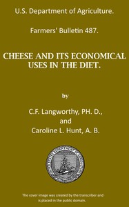 Cover of Cheese and its economical uses in the diet