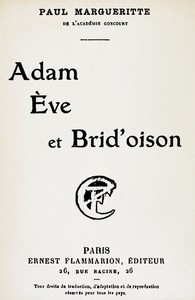 Cover of Adam, Ève et Brid'oison