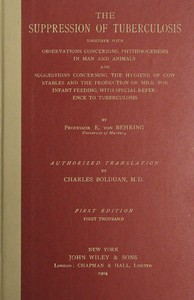 Cover of The suppression of tuberculosis
