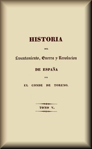 Cover of Historia del levantamiento, guerra y revolución de España (5 de 5)