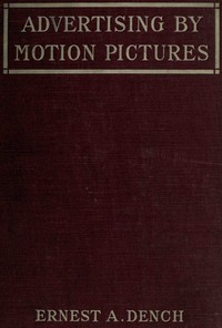 Cover of Advertising by motion pictures