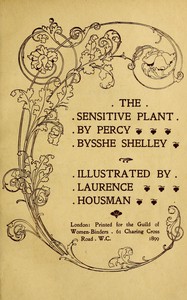 Cover of The sensitive plant