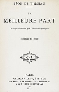 Cover of La meilleure part