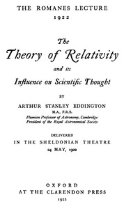 The theory of relativity and its influence on scientific thought