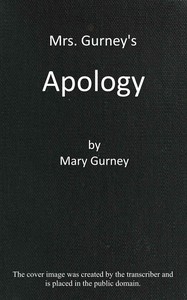 Cover of Mrs. Gurney's apology