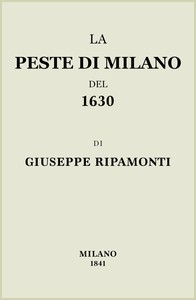 Cover of La peste di Milano del 1630