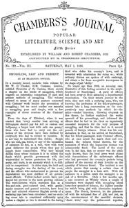 Cover of Chambers's journal of popular literature, science, and art, fifth series, no. 122, vol. III, May 1, 1886