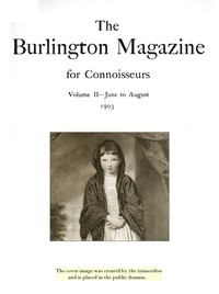 Cover of The Burlington magazine