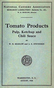 Cover of Tomato products: pulp, ketchup, and chili sauce.