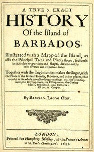 Cover of A true & exact history of the island of Barbados