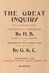 Cover of The great inquiry