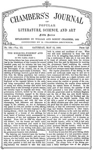 Cover of Chambers's Journal of Popular Literature, Science, and Art, fifth series, no. 124, vol. III, May 15, 1886