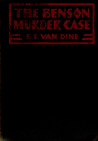 Cover of The Benson murder case