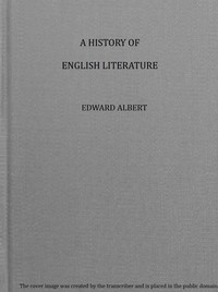 Cover of A history of English literature