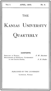 Cover of The Kansas University Quarterly