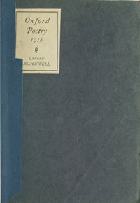 Cover of Oxford poetry, 1918