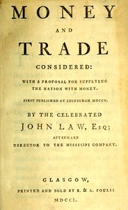 Cover of Money and trade considered
