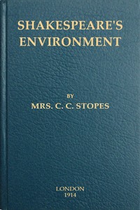 Cover of Shakespeare's environment