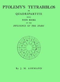 Cover of Ptolemy's Tetrabiblos