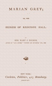 Cover of Marian Grey