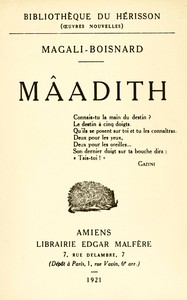 Cover of Mâadith