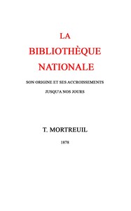 Cover of La bibliothèque nationale