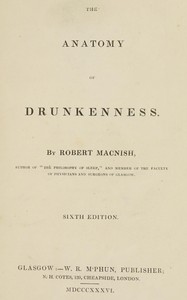Cover of The anatomy of drunkenness
