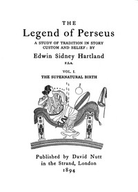 Cover of The legend of Perseus, Volume 1 (of 3)