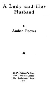 Cover of A lady and her husband