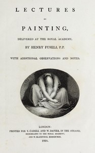 Cover of Lectures on painting, delivered at the Royal Academy