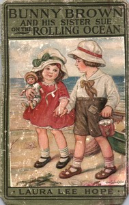 Bunny Brown and his sister Sue on the rolling ocean