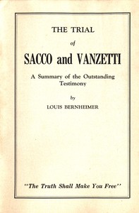 Cover of The trial of Sacco and Vanzetti