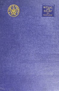 Cover of Ritual and belief