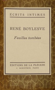 Cover of Feuilles tombées