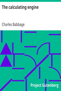 Cover of The calculating engine