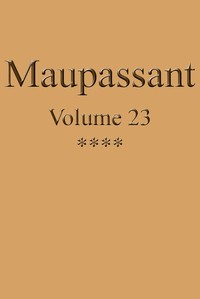 Cover of Œuvres complètes de Guy de Maupassant - volume 23